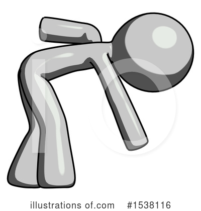 Royalty-Free (RF) Gray Design Mascot Clipart Illustration by Leo Blanchette - Stock Sample #1538116