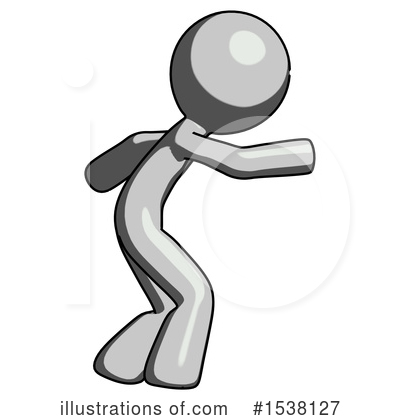 Royalty-Free (RF) Gray Design Mascot Clipart Illustration by Leo Blanchette - Stock Sample #1538127