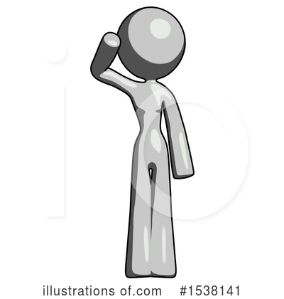 Royalty-Free (RF) Gray Design Mascot Clipart Illustration by Leo Blanchette - Stock Sample #1538141