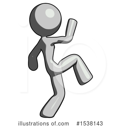 Royalty-Free (RF) Gray Design Mascot Clipart Illustration by Leo Blanchette - Stock Sample #1538143