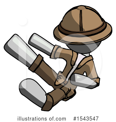 Royalty-Free (RF) Gray Design Mascot Clipart Illustration by Leo Blanchette - Stock Sample #1543547