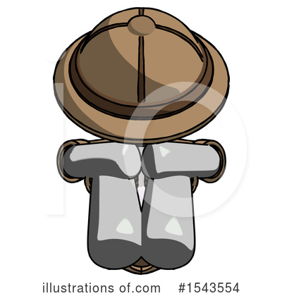 Royalty-Free (RF) Gray Design Mascot Clipart Illustration by Leo Blanchette - Stock Sample #1543554