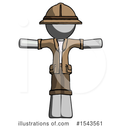 Royalty-Free (RF) Gray Design Mascot Clipart Illustration by Leo Blanchette - Stock Sample #1543561