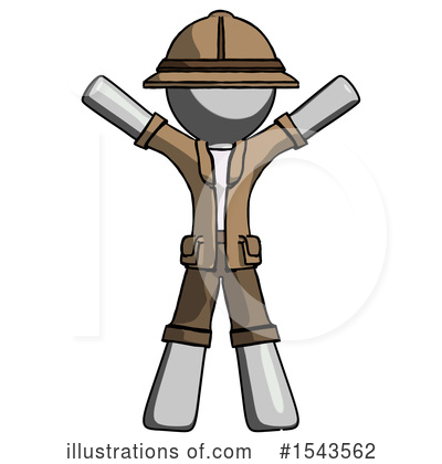 Royalty-Free (RF) Gray Design Mascot Clipart Illustration by Leo Blanchette - Stock Sample #1543562