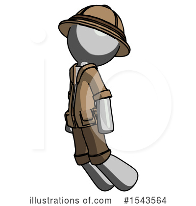 Royalty-Free (RF) Gray Design Mascot Clipart Illustration by Leo Blanchette - Stock Sample #1543564