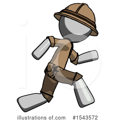 Royalty-Free (RF) Gray Design Mascot Clipart Illustration by Leo Blanchette - Stock Sample #1543572