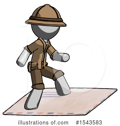 Royalty-Free (RF) Gray Design Mascot Clipart Illustration by Leo Blanchette - Stock Sample #1543583