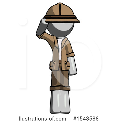 Royalty-Free (RF) Gray Design Mascot Clipart Illustration by Leo Blanchette - Stock Sample #1543586