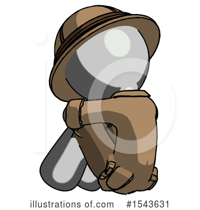 Royalty-Free (RF) Gray Design Mascot Clipart Illustration by Leo Blanchette - Stock Sample #1543631