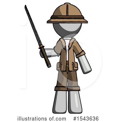 Royalty-Free (RF) Gray Design Mascot Clipart Illustration by Leo Blanchette - Stock Sample #1543636