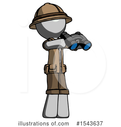 Royalty-Free (RF) Gray Design Mascot Clipart Illustration by Leo Blanchette - Stock Sample #1543637
