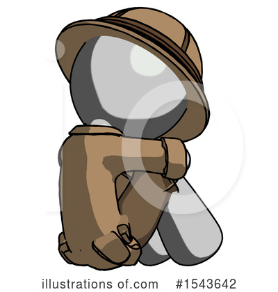 Royalty-Free (RF) Gray Design Mascot Clipart Illustration by Leo Blanchette - Stock Sample #1543642