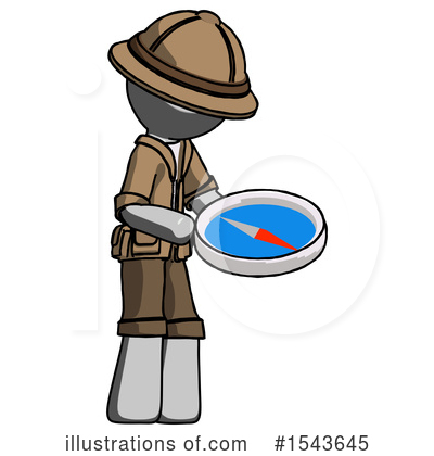 Royalty-Free (RF) Gray Design Mascot Clipart Illustration by Leo Blanchette - Stock Sample #1543645