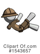 Gray Design Mascot Clipart #1543657 by Leo Blanchette