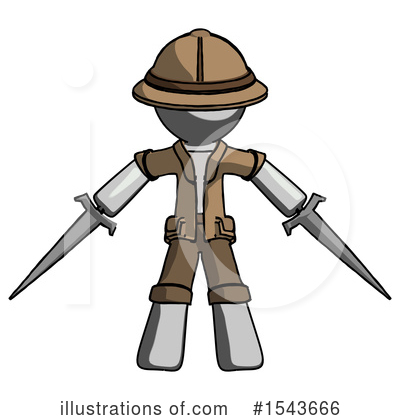 Royalty-Free (RF) Gray Design Mascot Clipart Illustration by Leo Blanchette - Stock Sample #1543666