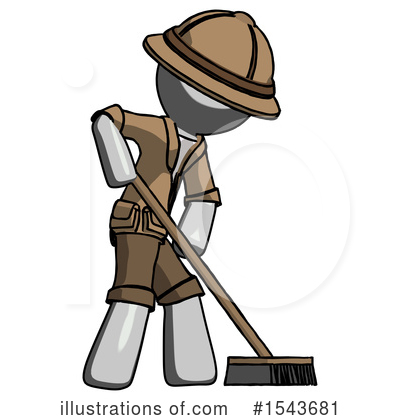 Royalty-Free (RF) Gray Design Mascot Clipart Illustration by Leo Blanchette - Stock Sample #1543681