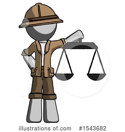Royalty-Free (RF) Gray Design Mascot Clipart Illustration by Leo Blanchette - Stock Sample #1543682