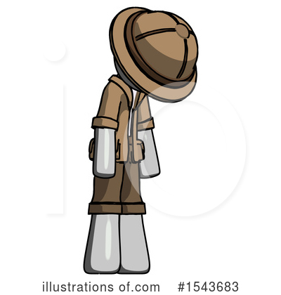 Royalty-Free (RF) Gray Design Mascot Clipart Illustration by Leo Blanchette - Stock Sample #1543683