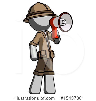 Royalty-Free (RF) Gray Design Mascot Clipart Illustration by Leo Blanchette - Stock Sample #1543706