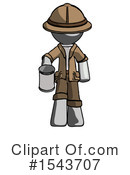 Gray Design Mascot Clipart #1543707 by Leo Blanchette