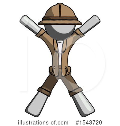 Royalty-Free (RF) Gray Design Mascot Clipart Illustration by Leo Blanchette - Stock Sample #1543720