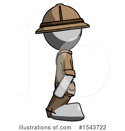 Royalty-Free (RF) Gray Design Mascot Clipart Illustration by Leo Blanchette - Stock Sample #1543722