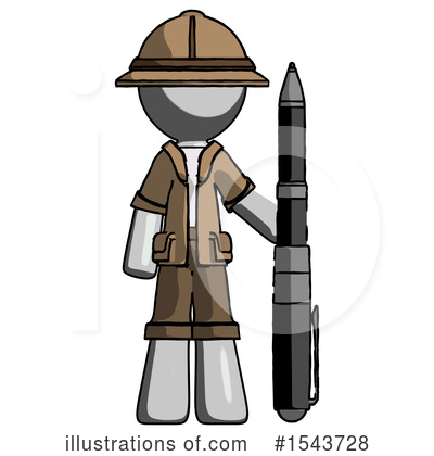 Royalty-Free (RF) Gray Design Mascot Clipart Illustration by Leo Blanchette - Stock Sample #1543728