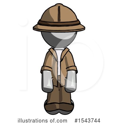 Royalty-Free (RF) Gray Design Mascot Clipart Illustration by Leo Blanchette - Stock Sample #1543744