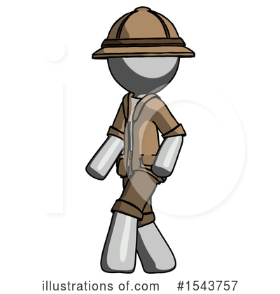 Royalty-Free (RF) Gray Design Mascot Clipart Illustration by Leo Blanchette - Stock Sample #1543757
