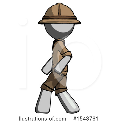 Royalty-Free (RF) Gray Design Mascot Clipart Illustration by Leo Blanchette - Stock Sample #1543761