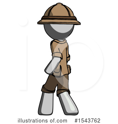 Royalty-Free (RF) Gray Design Mascot Clipart Illustration by Leo Blanchette - Stock Sample #1543762