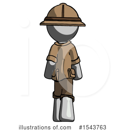 Royalty-Free (RF) Gray Design Mascot Clipart Illustration by Leo Blanchette - Stock Sample #1543763