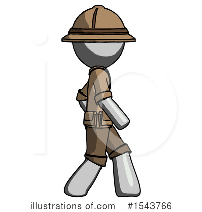 Royalty-Free (RF) Gray Design Mascot Clipart Illustration by Leo Blanchette - Stock Sample #1543766
