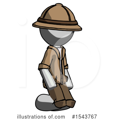 Royalty-Free (RF) Gray Design Mascot Clipart Illustration by Leo Blanchette - Stock Sample #1543767
