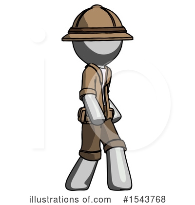 Royalty-Free (RF) Gray Design Mascot Clipart Illustration by Leo Blanchette - Stock Sample #1543768