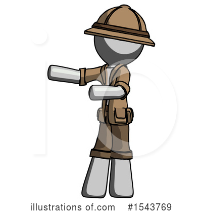 Royalty-Free (RF) Gray Design Mascot Clipart Illustration by Leo Blanchette - Stock Sample #1543769