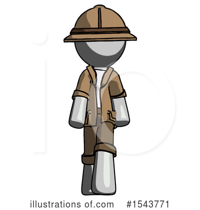 Royalty-Free (RF) Gray Design Mascot Clipart Illustration by Leo Blanchette - Stock Sample #1543771