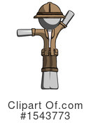 Gray Design Mascot Clipart #1543773 by Leo Blanchette