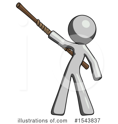 Royalty-Free (RF) Gray Design Mascot Clipart Illustration by Leo Blanchette - Stock Sample #1543837
