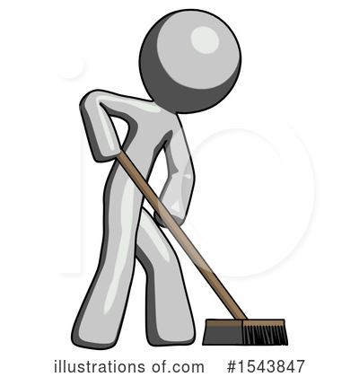Royalty-Free (RF) Gray Design Mascot Clipart Illustration by Leo Blanchette - Stock Sample #1543847