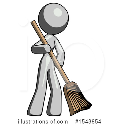 Royalty-Free (RF) Gray Design Mascot Clipart Illustration by Leo Blanchette - Stock Sample #1543854
