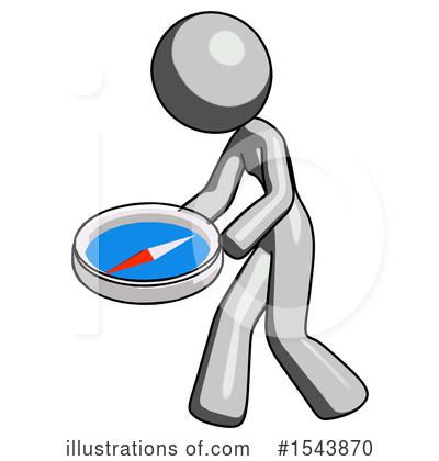 Royalty-Free (RF) Gray Design Mascot Clipart Illustration by Leo Blanchette - Stock Sample #1543870
