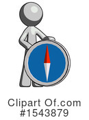 Gray Design Mascot Clipart #1543879 by Leo Blanchette