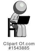 Gray Design Mascot Clipart #1543885 by Leo Blanchette