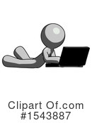 Gray Design Mascot Clipart #1543887 by Leo Blanchette
