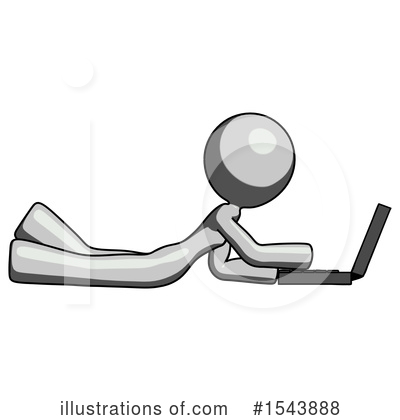 Royalty-Free (RF) Gray Design Mascot Clipart Illustration by Leo Blanchette - Stock Sample #1543888