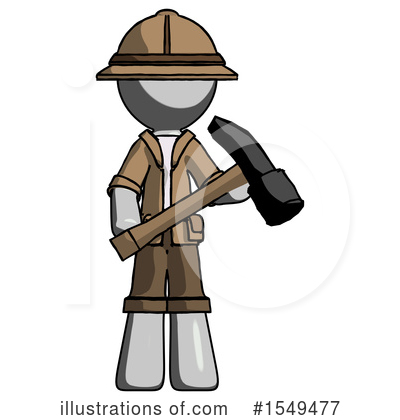 Royalty-Free (RF) Gray Design Mascot Clipart Illustration by Leo Blanchette - Stock Sample #1549477