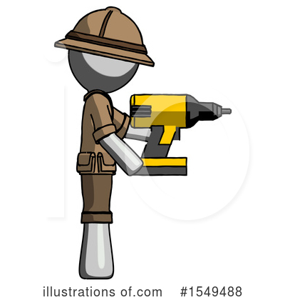Royalty-Free (RF) Gray Design Mascot Clipart Illustration by Leo Blanchette - Stock Sample #1549488