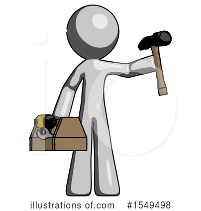 Royalty-Free (RF) Gray Design Mascot Clipart Illustration by Leo Blanchette - Stock Sample #1549498