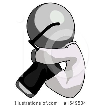 Royalty-Free (RF) Gray Design Mascot Clipart Illustration by Leo Blanchette - Stock Sample #1549504